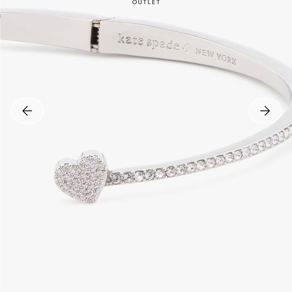 Kate Spade Yours Truly Pave Open Hinge Cuff - Picture 8 of 8